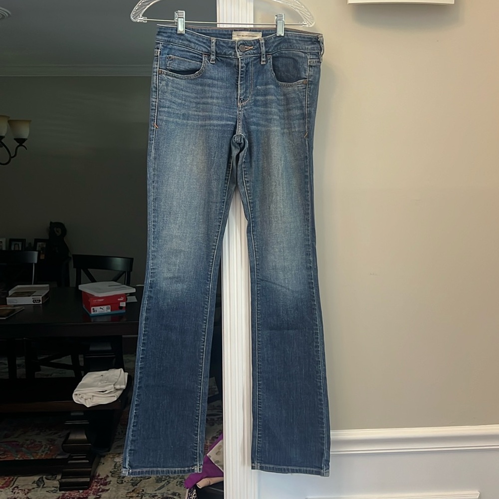 Boot cut blue jeans
